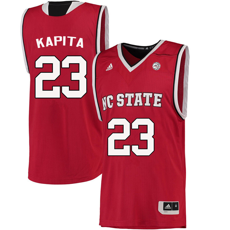 Men NC State Wolfpack #23 Ted Kapita College Basketball Jerseys-Red - Click Image to Close
